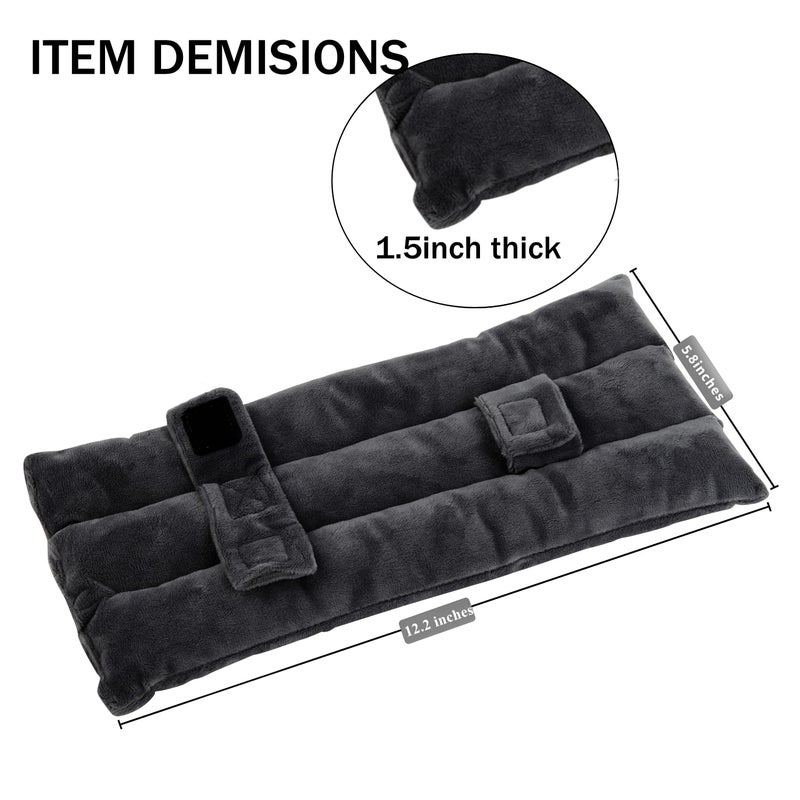 SKIYHON Seat Belt Pillow for Mastectomy Post-Surgery  Heart Surgery Recovery Support Cushion for Chest Chemo Port Pacemaker Bypass Hysterectomy Recovery Pillow (Black) - Image 4